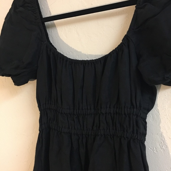 Faithful The Brand 100% Linen Midi Dress 4 Black Spring Festival Party B… - Picture 11 of 11